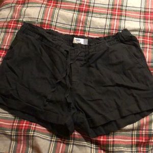 Old Navy black linen shorts